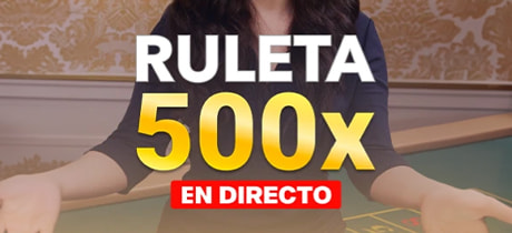 Portada de la Ruleta x500 en vivo
