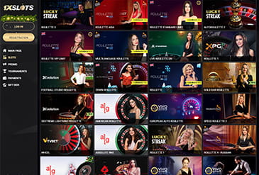 La página principal de apuestas deportivas en 1xslots