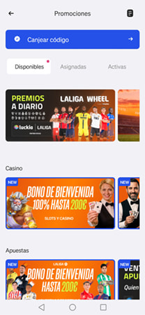 Bonos y promociones