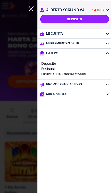 Pantalla de acceso al cajero para iniciar la retirada de fondos.